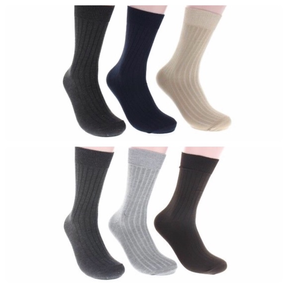 (6 Pairs) Men’s Dress Socks - Picture 1 of 5
